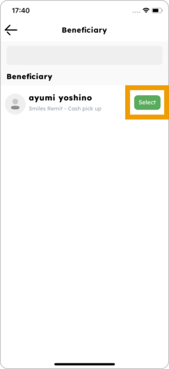 4. Link your beneficiary by adding or choosing one