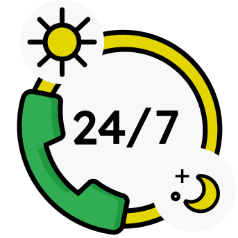 Smiles Benefits 24/7 Customer Support Available Illustration