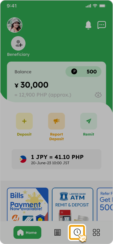 Smiles Guidelines - How to Download a Remittance Certificate - Step 1