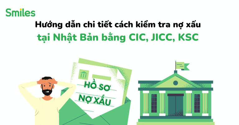 cách kiểm tra nợ xấu tại Nhật